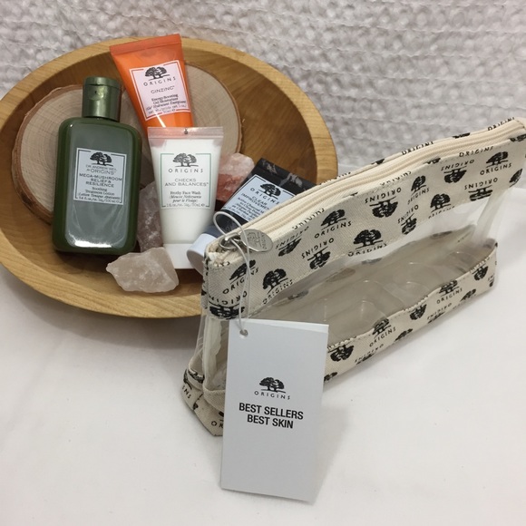 🌳🌳ORIGINS Face Primer 5 pc Set with Bag - Picture 2 of 6